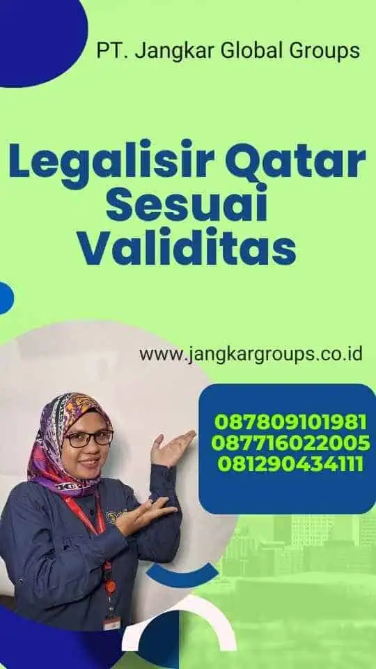 Legalisir Qatar Sesuai Validitas