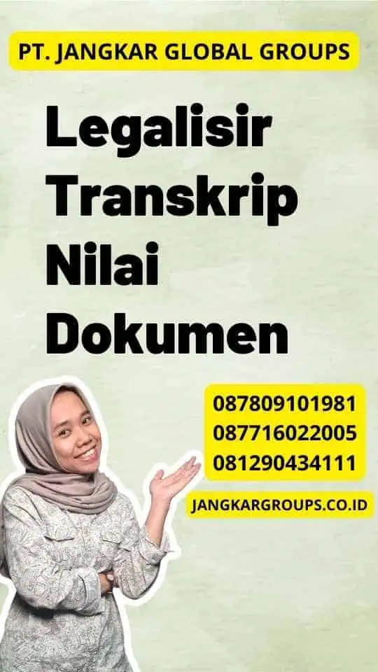 Legalisir Transkrip Nilai Dokumen