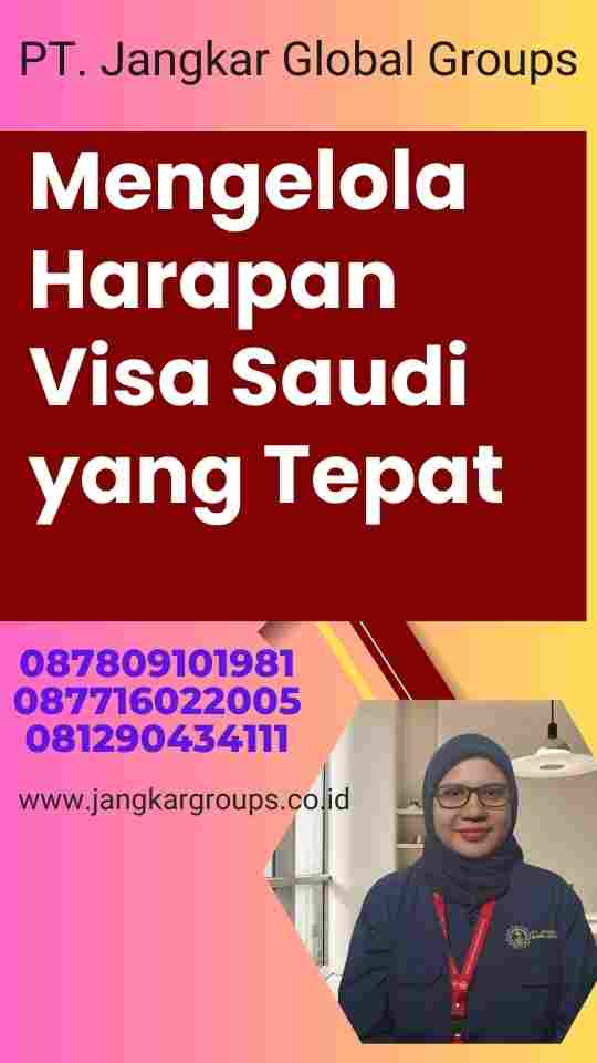 Mengelola Harapan Visa Saudi yang Tepat