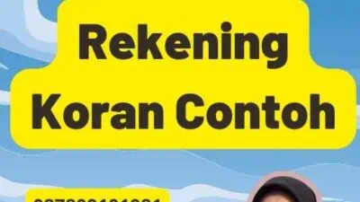 Notaris Rekening Koran Contoh