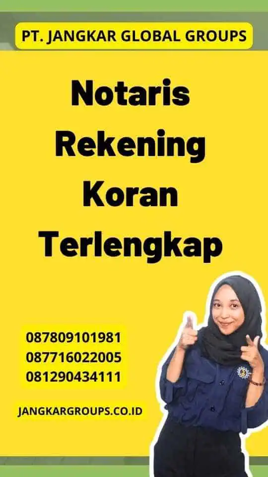 Notaris Rekening Koran Terlengkap