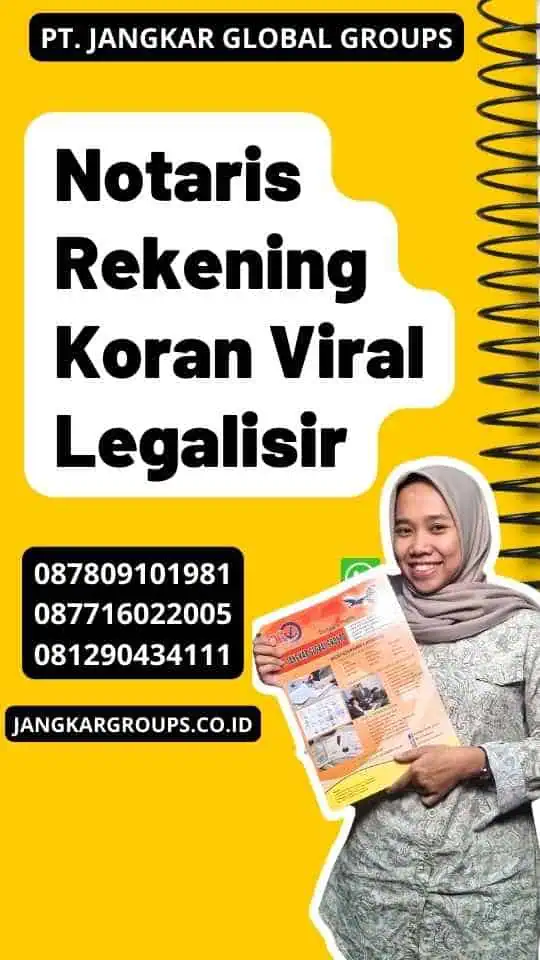 Notaris Rekening Koran Viral Legalisir