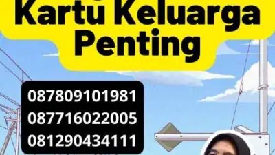 Pentingnya legalisasi Kartu Keluarga Penting