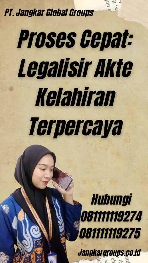 Proses Cepat: Legalisir Akte Kelahiran Terpercaya