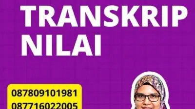 urus Legalisir Transkrip Nilai