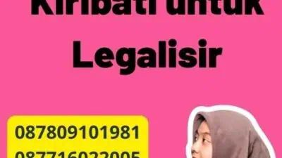 Dokumen Kiribati untuk Legalisir