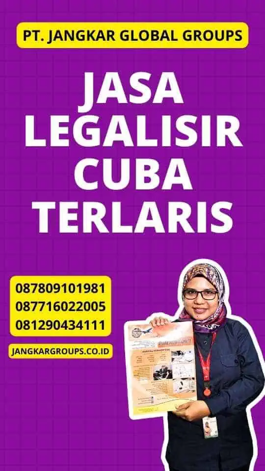 Jasa Legalisir Cuba Terlaris