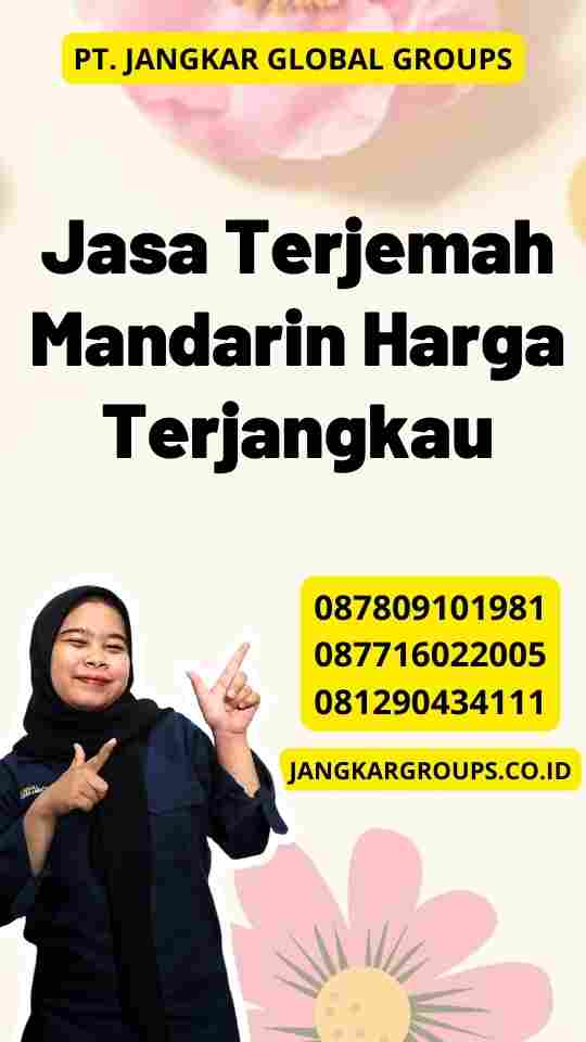 Jasa Terjemah Mandarin Harga Terjangkau