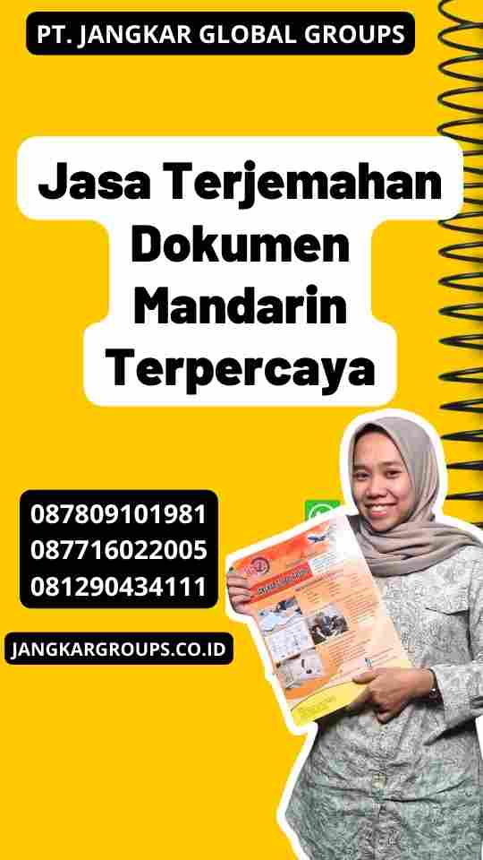 Jasa Terjemahan Dokumen Mandarin Terpercaya