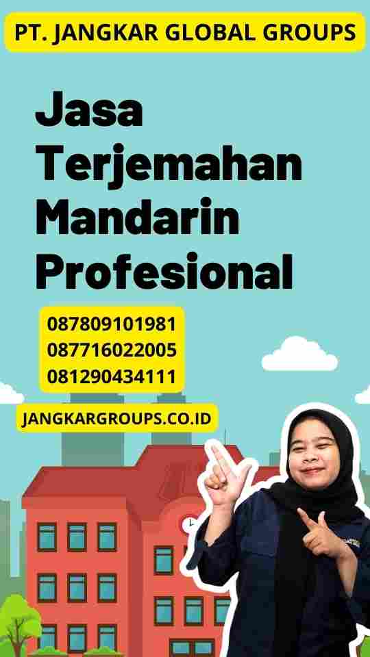 Jasa Terjemahan Mandarin Profesional