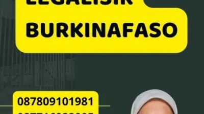 Jasa untuk Legalisir Burkinafaso