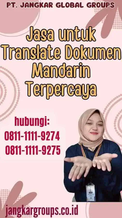 Jasa untuk Translate Dokumen Mandarin Terpercaya