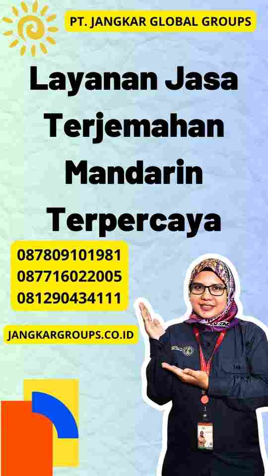 Layanan Jasa Terjemahan Mandarin Terpercaya