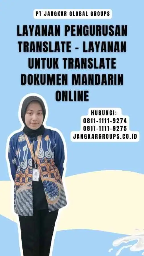 Layanan Pengurusan Translate - Layanan untuk Translate Dokumen Mandarin Online