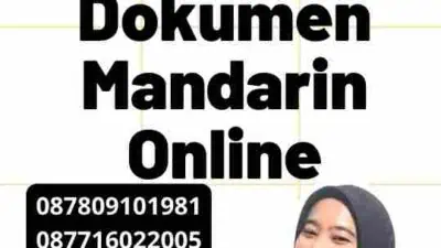 Layanan Translate Dokumen Mandarin Online