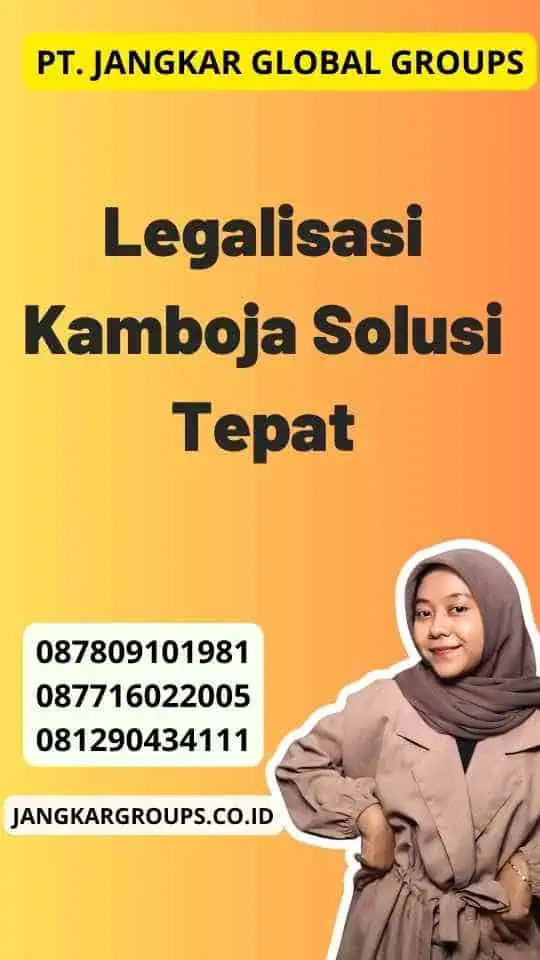 Legalisasi Kamboja Solusi Tepat