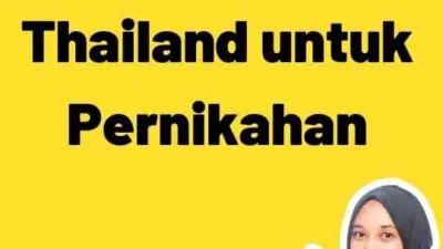 Legalisir Thailand untuk Pernikahan