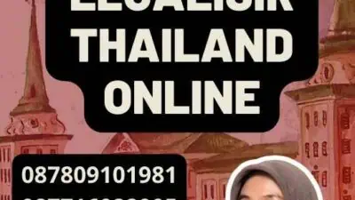 Mengurus Legalisir Thailand Online