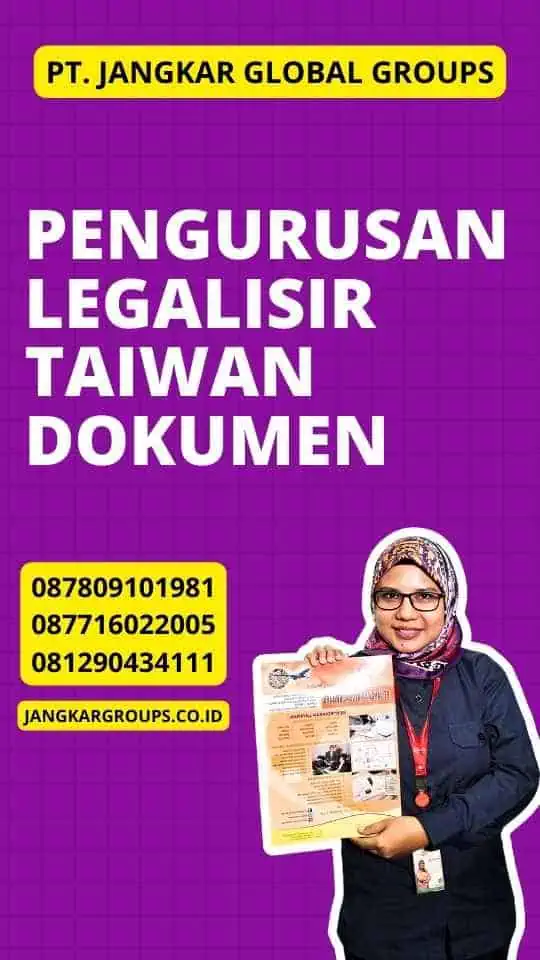 Pengurusan Legalisir Taiwan Dokumen