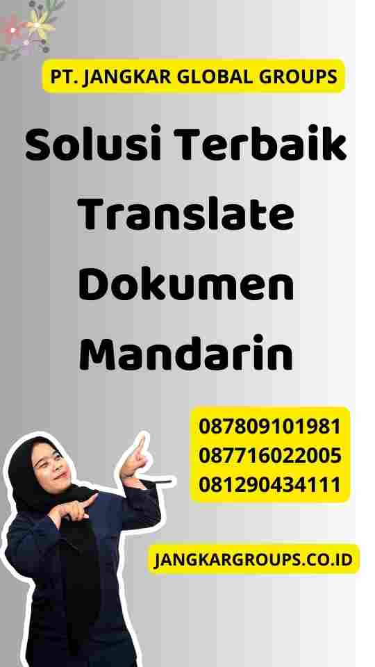 Solusi Terbaik Translate Dokumen Mandarin