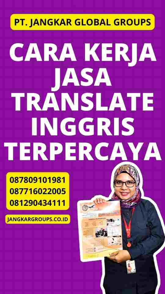 Cara Kerja Jasa Translate Inggris Terpercaya