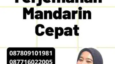 Jasa Terjemahan Mandarin Cepat