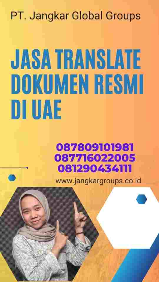 Jasa Translate Dokumen Resmi di UAE