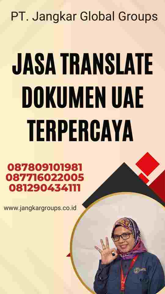 Jasa Translate Dokumen UAE Terpercaya