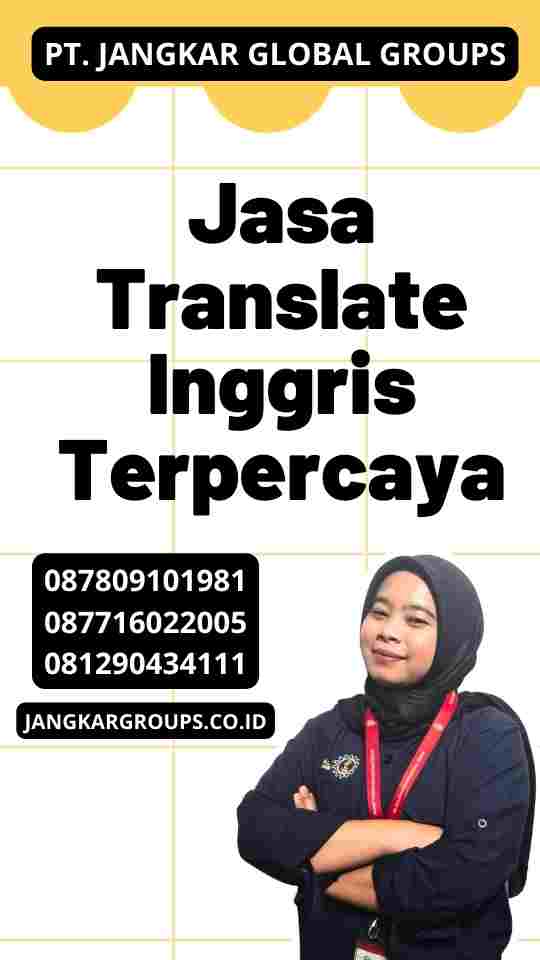 Jasa Translate Inggris Terpercaya