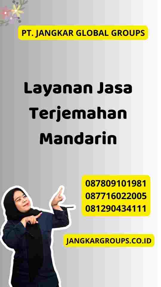 Layanan Jasa Terjemahan Mandarin