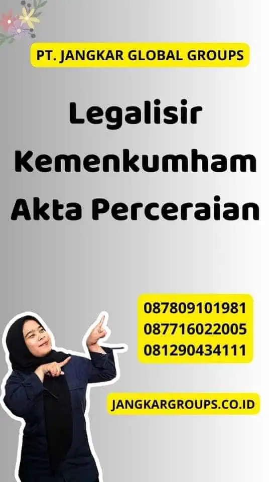 Legalisir Kemenkumham Akta Perceraian