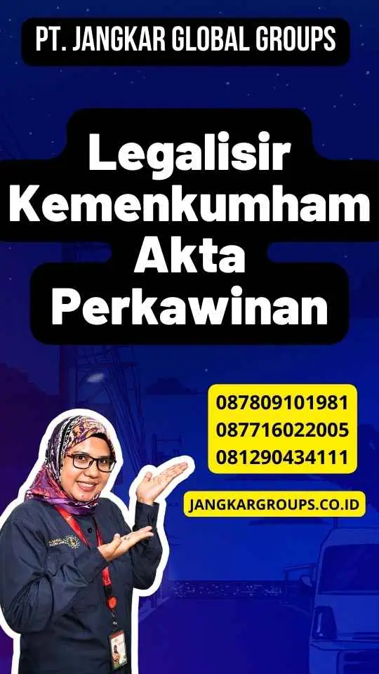 Legalisir Kemenkumham Akta Perkawinan