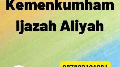 Legalisir Kemenkumham Ijazah Aliyah