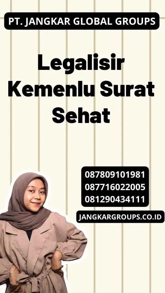 Legalisir Kemenlu Surat Sehat