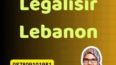 Mekanisme Legalisir Lebanon