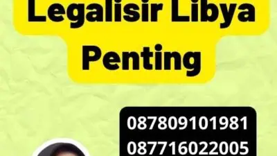 Pengesahan Legalisir Libya Penting