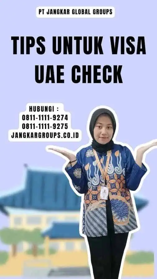 Tips untuk Visa UAE Check