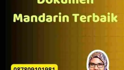 Translate Dokumen Mandarin Terbaik