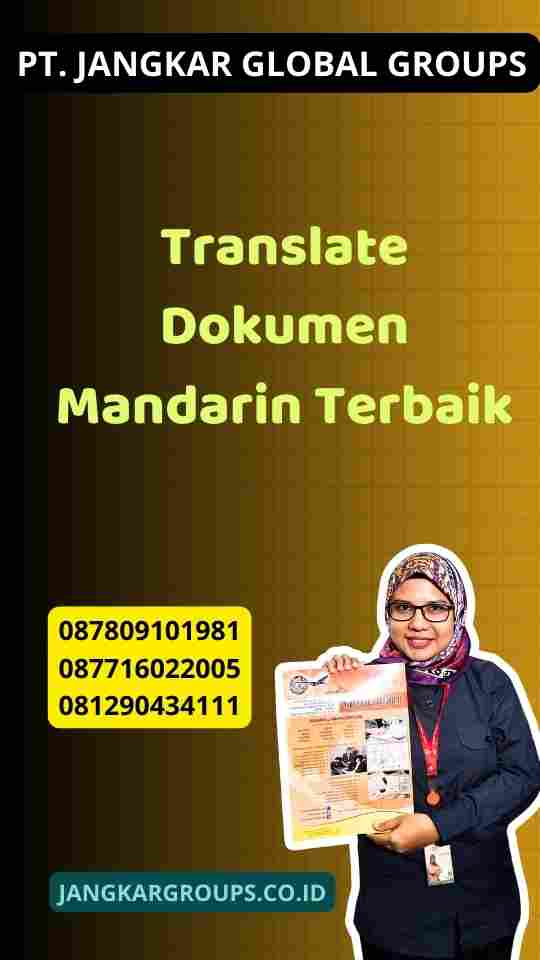 Translate Dokumen Mandarin Terbaik