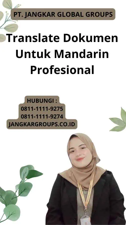 Translate Dokumen Untuk Mandarin Profesional