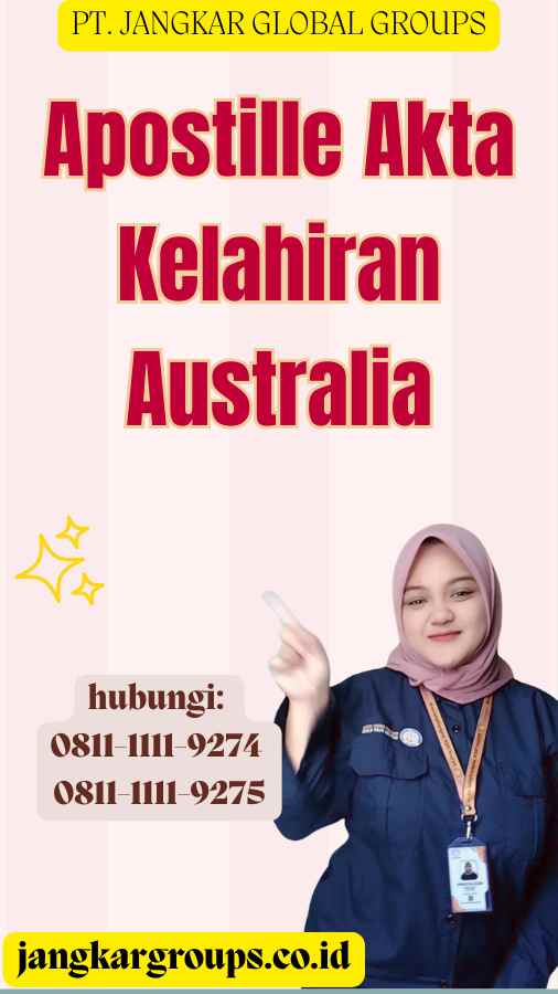 Apostille Akta Kelahiran Australia