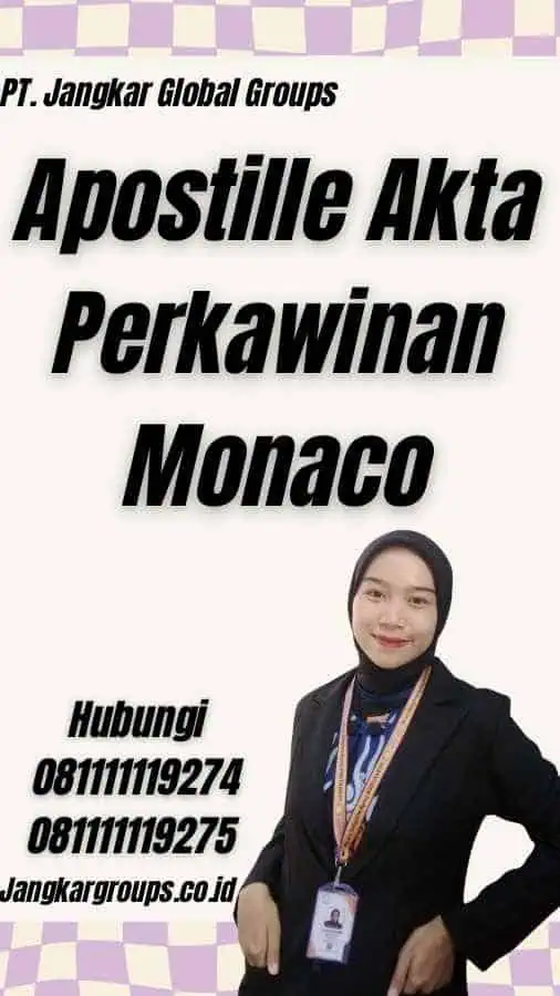 Apostille Akta Perkawinan Monaco