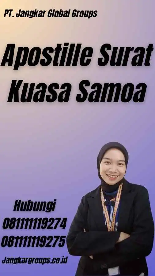 Apostille Surat Kuasa Samoa