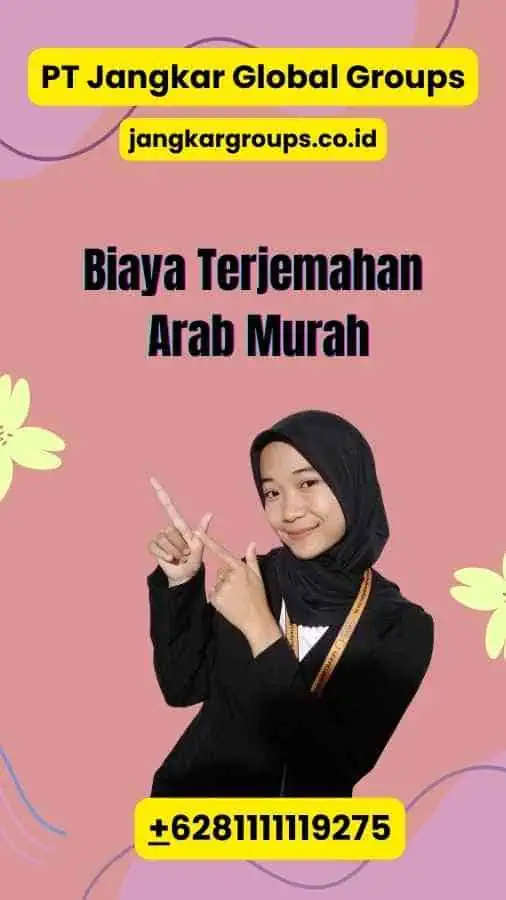 Biaya Terjemahan Arab Murah