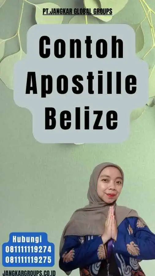 Contoh Apostille Belize