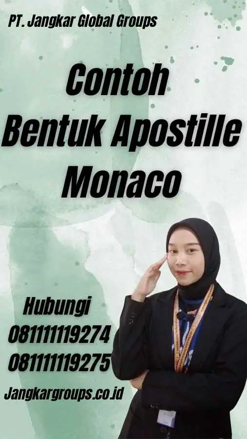 Contoh Bentuk Apostille Monaco