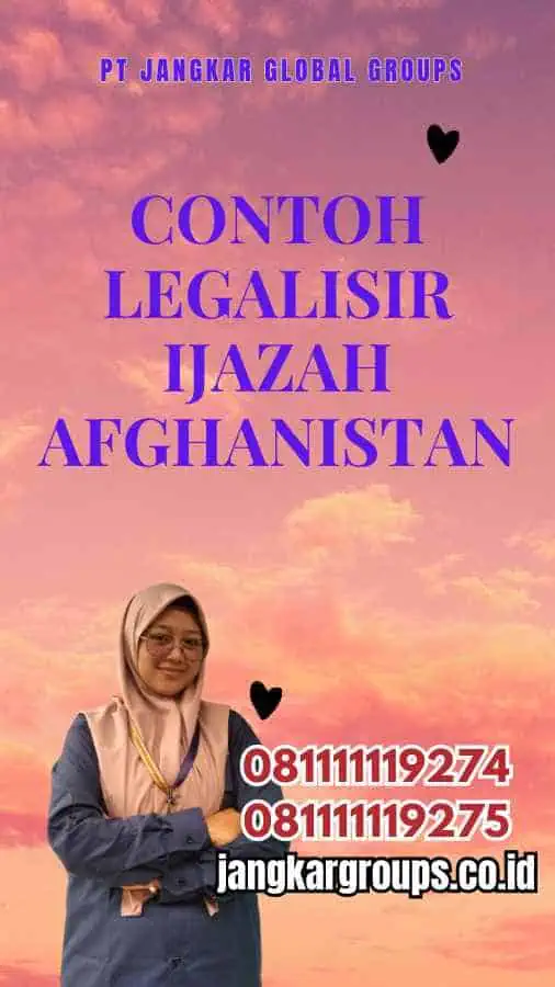 Contoh Legalisir Ijazah Afghanistan