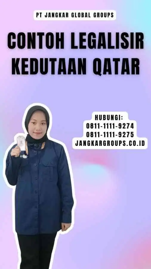 Contoh Legalisir Kedutaan Qatar