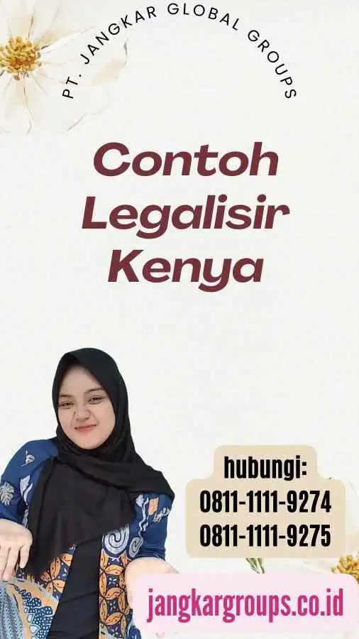 Contoh Legalisir Kenya