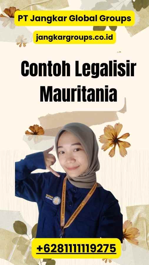 Contoh Legalisir Mauritania